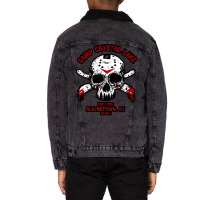 Camp Crystal Lake (for Light Shirts) Unisex Sherpa-lined Denim Jacket | Artistshot