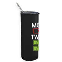 Mom Low Battery Twins Full Batteries Funny Gift For Twin Mama Skinny Tumbler | Artistshot