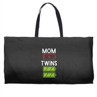 Mom Low Battery Twins Full Batteries Funny Gift For Twin Mama Weekender Totes | Artistshot