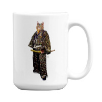 Cat Samurai Bakeneko 怪猫 15 Oz Coffee Mug | Artistshot