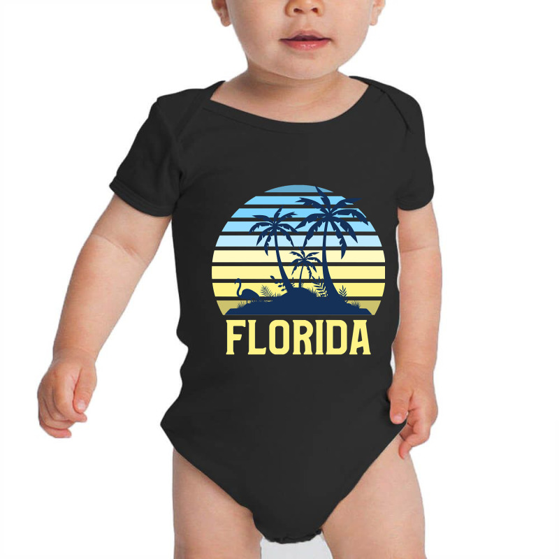 Limited Edition Florida Beach Sunset, Orange And B Baby Bodysuit | Artistshot