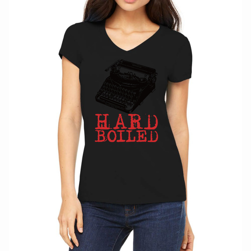 Hard Boiled   For Fans Of Vintage Detective Fictio Women's V-Neck T-Shirt by umezantolao | Artistshot