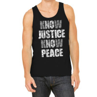 Know Justice No Peace Shirt Black Pride History Pr Tank Top | Artistshot