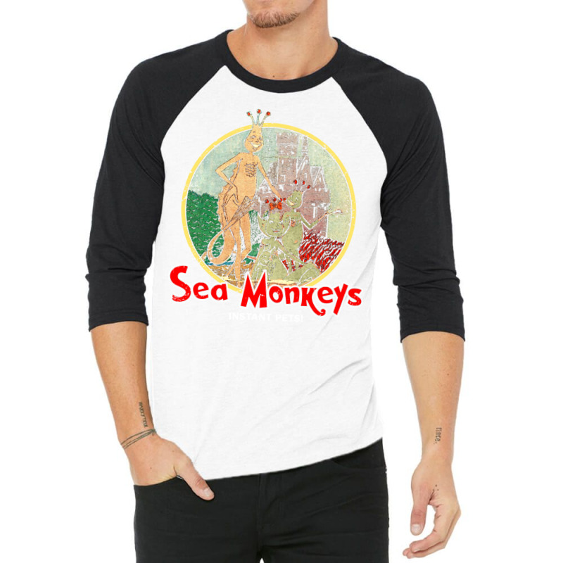 Sea Monkeys (for Black Shirts) 3/4 Sleeve Shirt by tiancifarshdg | Artistshot