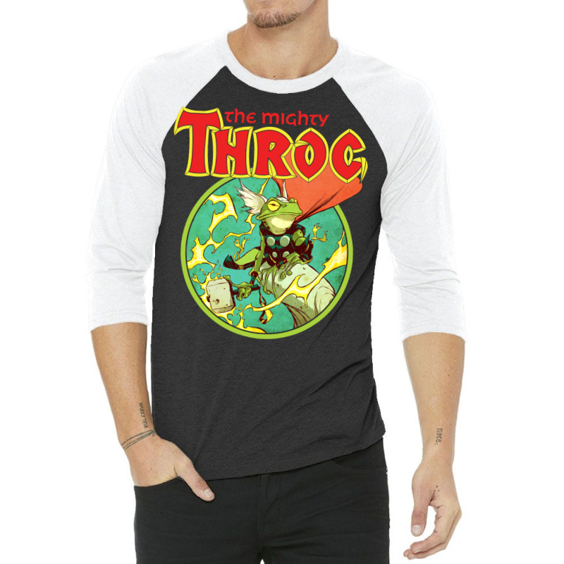 Frog Of Thunder (for Black Shirts) 3/4 Sleeve Shirt | Artistshot