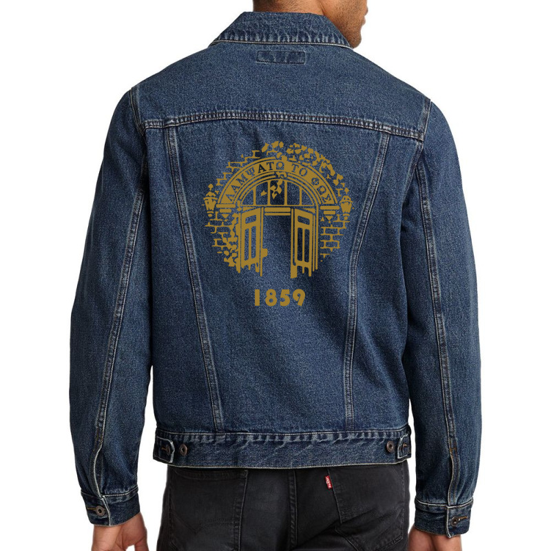 University In United States Men Denim Jacket by tonyleo | Artistshot