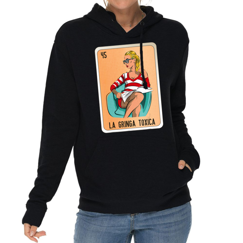 La Gringa Toxica Mexican Slang Lottery Bingo Cards Lightweight Hoodie by heffopance | Artistshot