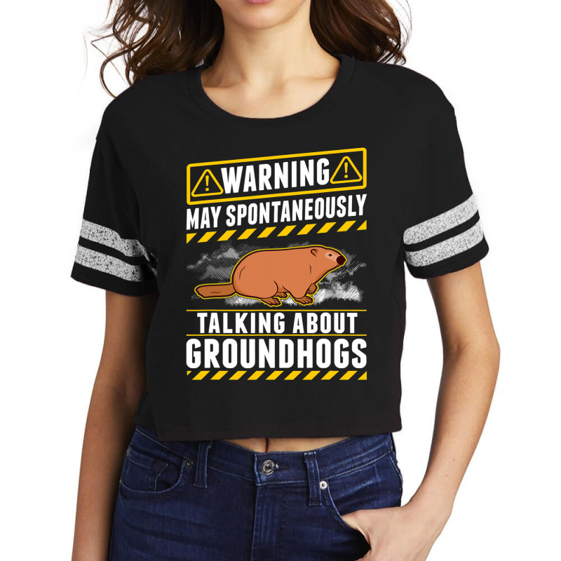 May Spontaneously Talk About Groundhogs Marmot 1 Scorecard Crop Tee by PattonPlacex | Artistshot