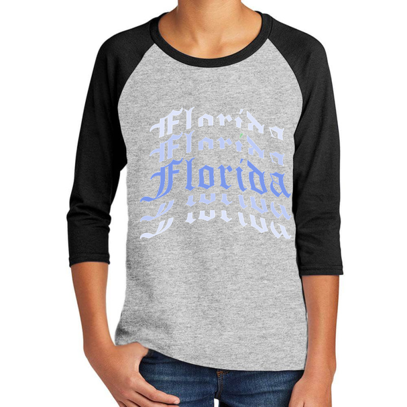 Limited Edition Florida Vintage Letter (2) Youth 3/4 Sleeve by rebeccacameron | Artistshot