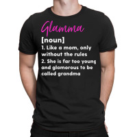 Womens Glamma Definition Funny Grandma Grandmother T-shirt | Artistshot