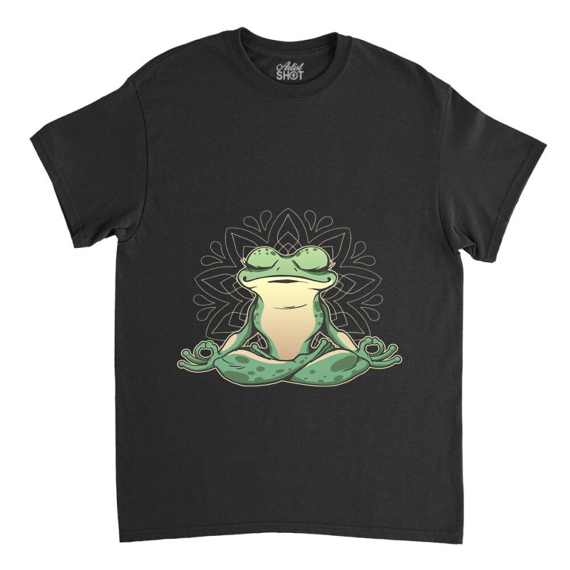 Meditating Yoga Frog Classic T-shirt by PattonPlacex | Artistshot