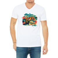 Visit The Fun Tokyo V-neck Tee | Artistshot