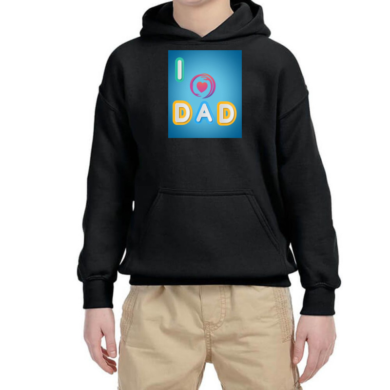 I Love To Dada Youth Hoodie | Artistshot