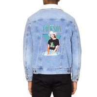 Alan Jackson  Conception De Ventilateur De Style D Unisex Sherpa-lined Denim Jacket | Artistshot