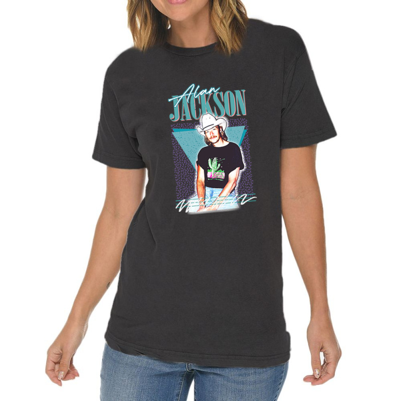 Alan Jackson  Conception De Ventilateur De Style D Vintage T-shirt | Artistshot