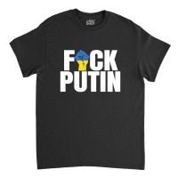 Fuck Putin Flag Classic T-shirt | Artistshot