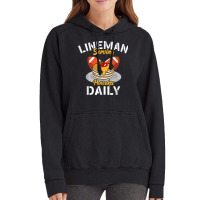 Lineman Serving Pancakes Daily For A Football Line Vintage Hoodie | Artistshot