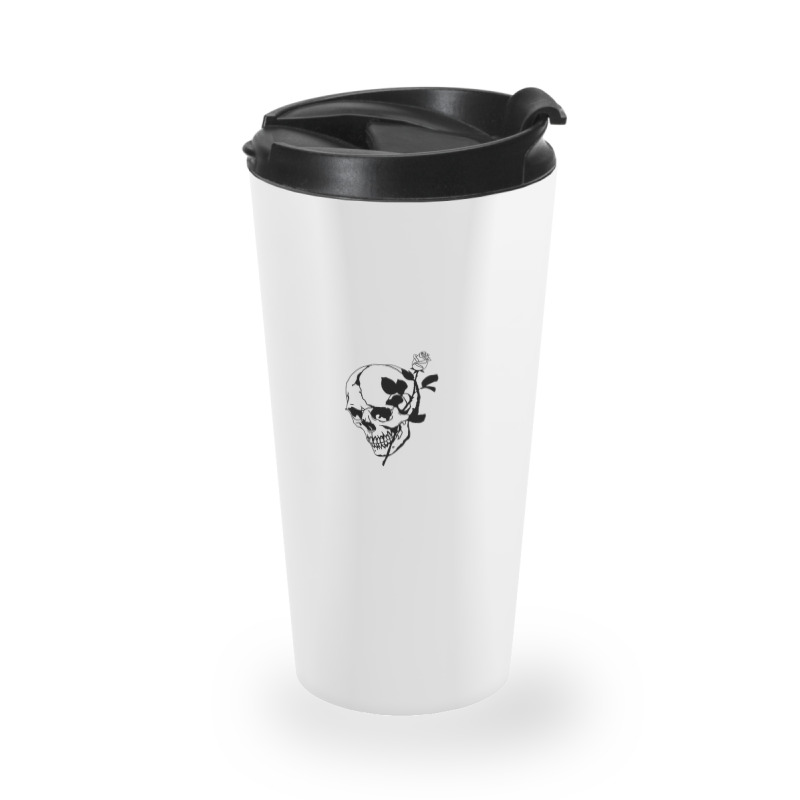 Aesthetic Skull Rose Travel Mug | Artistshot