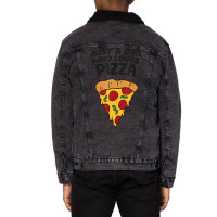 Just A Girl Who Loves Pizza T Shirt Unisex Sherpa-lined Denim Jacket | Artistshot