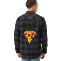 Just A Girl Who Loves Pizza T Shirt Flannel Shirt | Artistshot