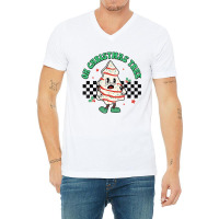 Oh Christmas Tree Cakes Debbie Becky Jen Groovy Re V-neck Tee | Artistshot