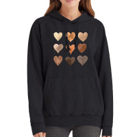 Diversity Heart Skin Tones Black Kindness Melanin Vintage Hoodie | Artistshot