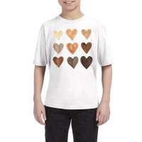 Diversity Heart Skin Tones Black Pride Melanin Kin Youth Tee | Artistshot