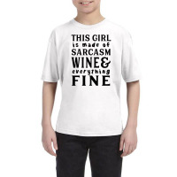 Sarcas Wine And Everything Fine Youth Tee | Artistshot