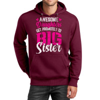 Awesome Daughters Get Promoted To Big Sister Famil Unisex Hoodie | Artistshot