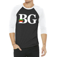 Bulgaria Flag And Country Initials 3/4 Sleeve Shirt | Artistshot