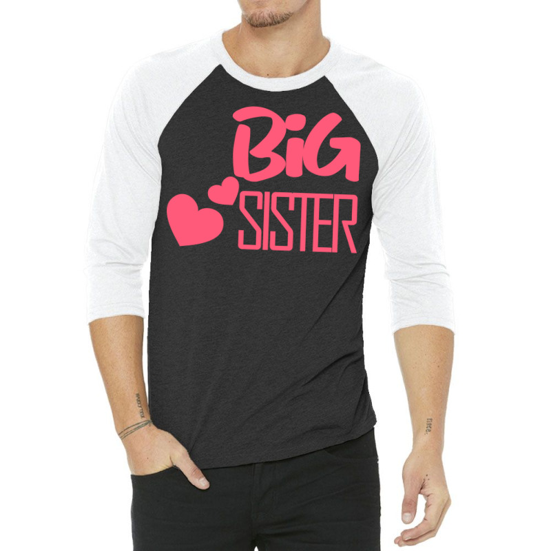 Big Sister Retro Tumblr 3/4 Sleeve Shirt by holatellids | Artistshot