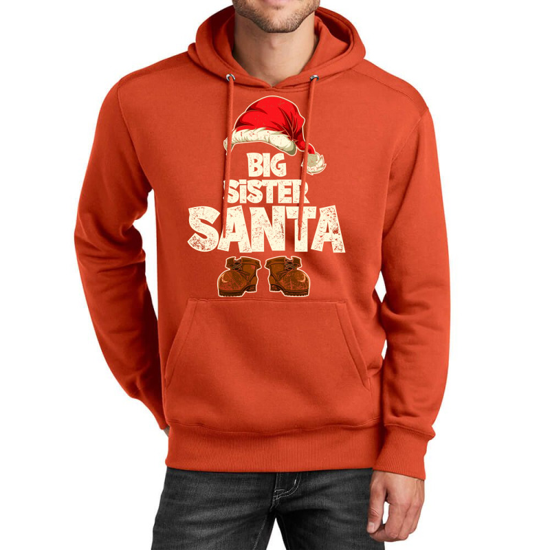 Funny Big Sister Santa Festive Family Christmas Ma Unisex Hoodie by kuranaszondyv | Artistshot