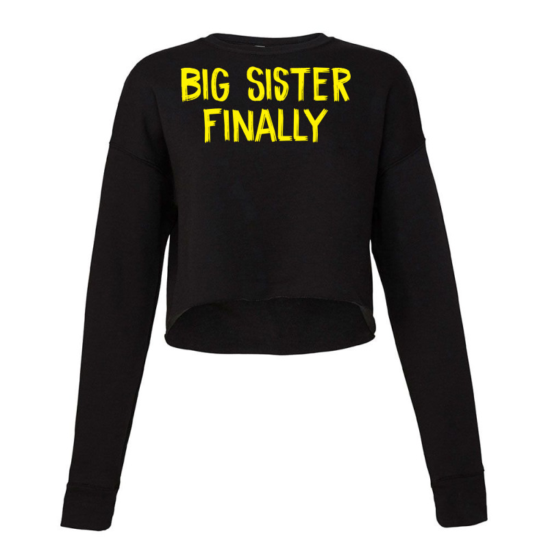 Big Sister Finally Hippie Cropped Sweater by atiifjercev | Artistshot