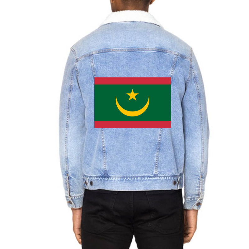 Mauritania Classic Unisex Sherpa-lined Denim Jacket | Artistshot