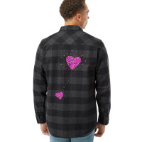 Pregnancy Announcement Pregnant Heart Girl Funny Flannel Shirt | Artistshot