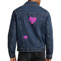 Pregnancy Announcement Pregnant Heart Girl Funny Men Denim Jacket | Artistshot