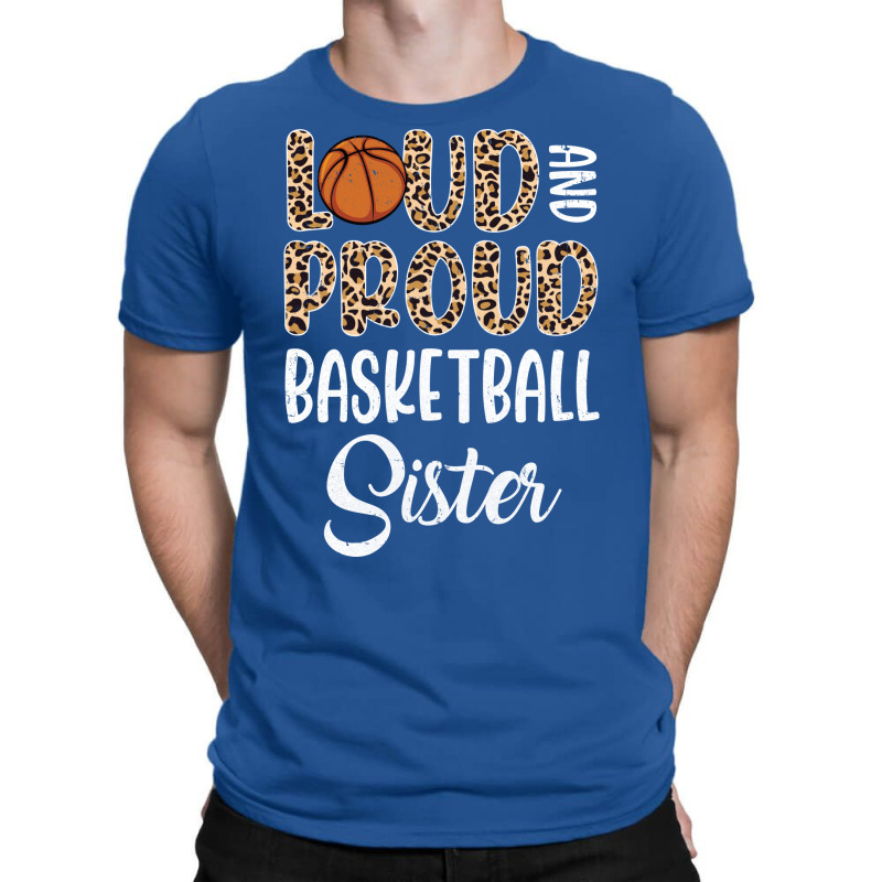 Leopard Loud Proud American Basketball Sister Fami T-shirt | Artistshot