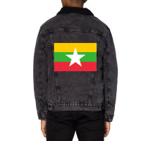 Myanmar Unisex Sherpa-lined Denim Jacket | Artistshot