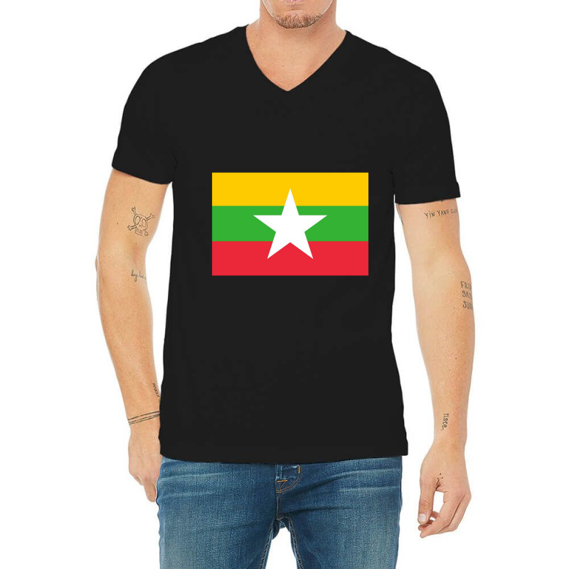 Myanmar V-neck Tee | Artistshot