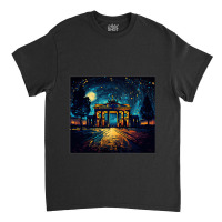 Surrealism Starry Night Brandenburg Gate Classic T-shirt | Artistshot