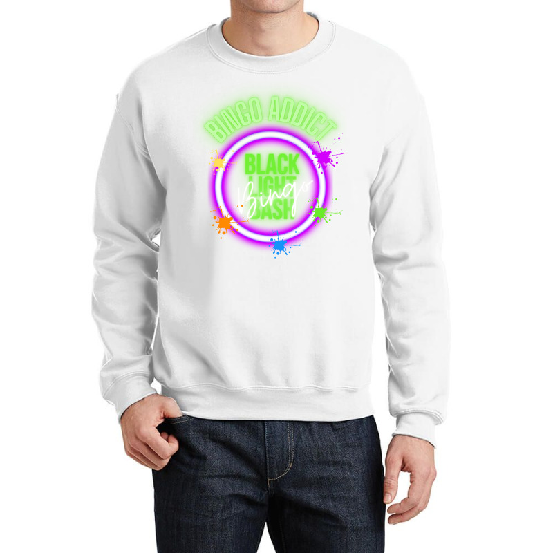 Bingo Addict Summer Blacklight Bingo Bash 2022 Hum Crewneck Sweatshirt | Artistshot