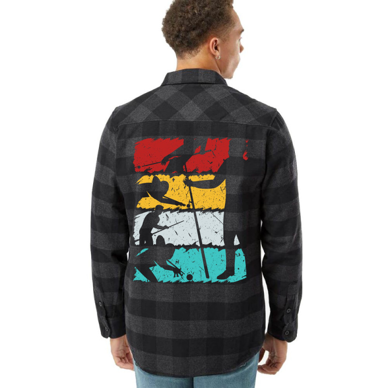 Billiards 8 Ball Retro Design For Pool Player Vint Flannel Shirt | Artistshot