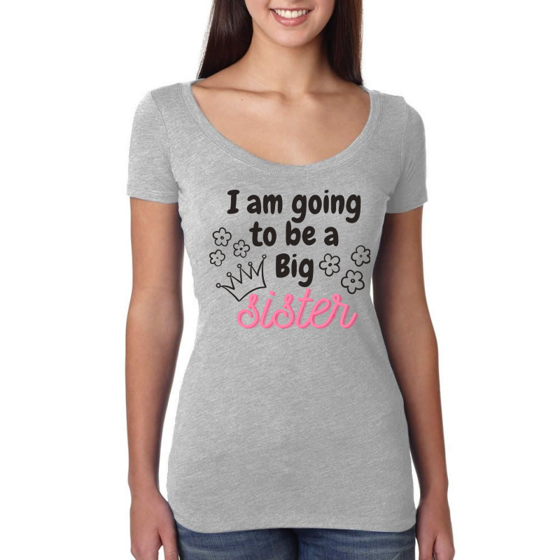 I Am Going To Be A Big Sister Stars Women's Triblend Scoop T-shirt by harvtorfik | Artistshot