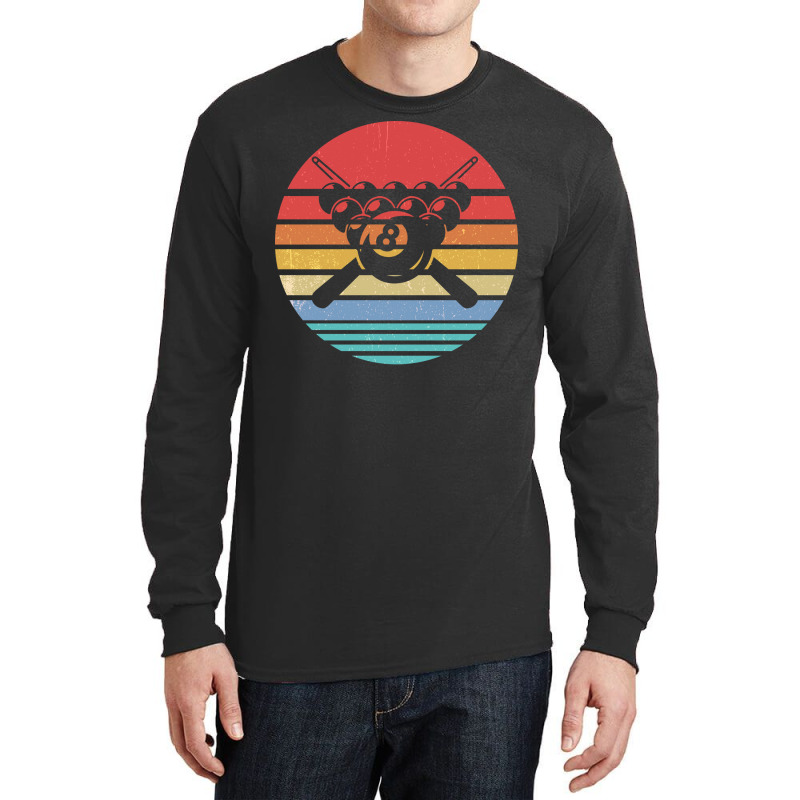 Billiard Retro Vintage Style Gift Long Sleeve Shirts | Artistshot