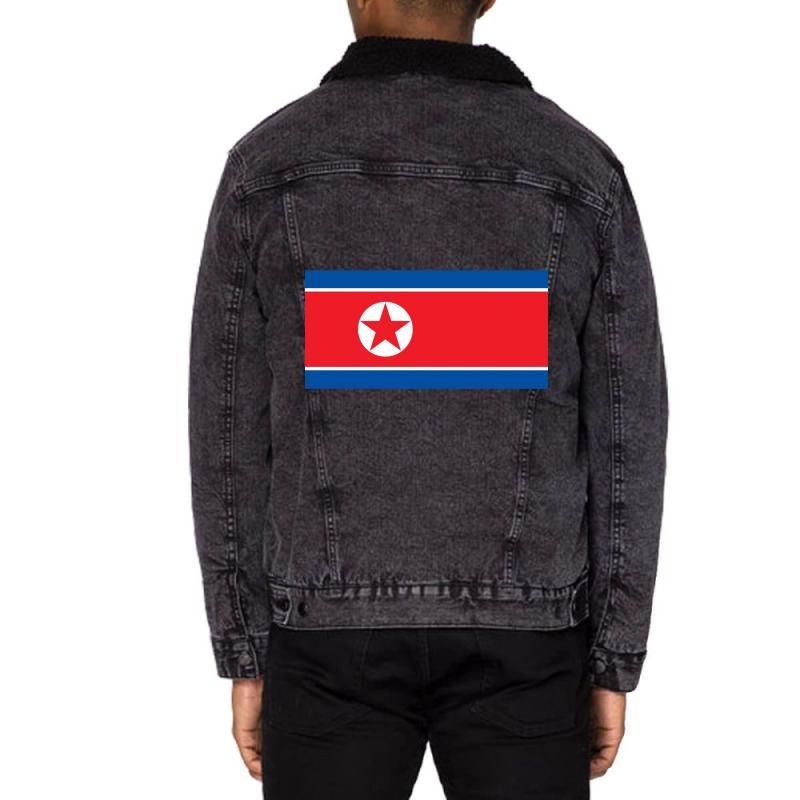 North Korea Unisex Sherpa-lined Denim Jacket | Artistshot