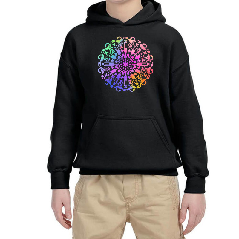 Mandala Doctor Registered Nurse Rn Lpn Nursing Med Youth Hoodie | Artistshot