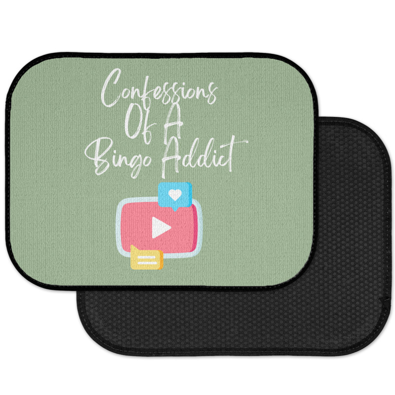 Confessions Of A Bingo Addict Chic Youtube Hipster Rear Car Mat | Artistshot