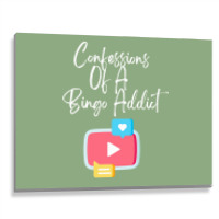 Confessions Of A Bingo Addict Chic Youtube Hipster Metal Print Horizontal | Artistshot