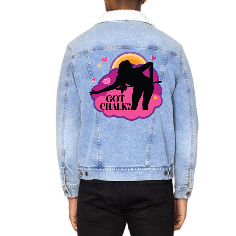 Billiards Pool Player (1) Unisex Sherpa-lined Denim Jacket | Artistshot