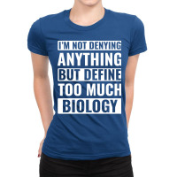 Funny Biology Design For Biologist Nerd Red Ladies Fitted T-shirt | Artistshot